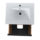 24" Bathroom Vanity with 2 Soft Close drawers, White Ceramic Basin-BLO-G-