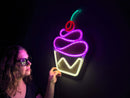 Cupcake Neon Metal Sign