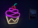 Cupcake Neon Metal Sign