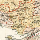 Vintage Map of Edirne, Turkey 1909
