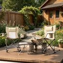 Set of 2 Rocking Park Chairs - Portable Folding Camping Chairs by HouseOfZazla