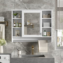 Modern Wall Mounted Mirror Cabinet With Adjustable Shelf, Soft Close Door, And Towel Bar by Unique Piece Furniture