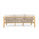 Outdoor Acacia Wood Woven Sofa With Cushions