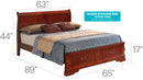 Upholstered Panel Sleigh Bed Design by Unique Piece Furniture