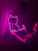 Cat X Ray Neon Metal Sign