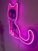 Cat X Ray Neon Metal Sign