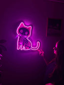 Cat X Ray Neon Metal Sign