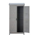 Outdoor Storage Shed With Vertical Tool Cabinet For Backyard by HouseOfZazla