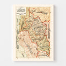 Vintage Map of Manastir Region, 1909