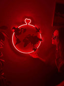 Love Around Neon Metal Sign