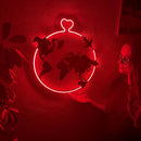 Love Around Neon Metal Sign