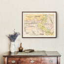 Vintage Map of Ankara, Turkey 1909