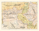 Vintage Map of Ankara, Turkey 1909