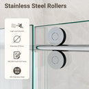56-60"W x 72"H Frameless Single Sliding Shower Door by HouseOfZazla