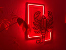Scorpion Neon Metal Sign