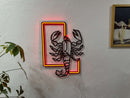 Scorpion Neon Metal Sign