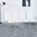 Modern Dining Chairs With Padded Seat, Metal Legs by Unique Piece Furniture