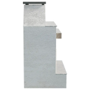 Cal Flame Modern Outdoor Gas Fireplace with Extended Mantle