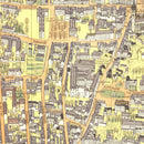 Vintage Map of Trier, Germany 1953