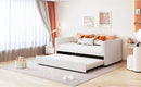 Upholstered Daybed With Ergonomic Design Backrest by HouseOfZazla