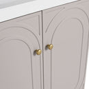 Modern Freestanding Bathroom Vanity With Soft Close Cabinet Doors by HouseOfZazla