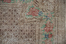 5.5x9.5 Vintage Distressed Overdyed Oushak Carpet