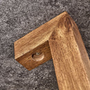 A modern retro circular coffee table with a diameter of 31.4 inches, made of MDF material, suitable for living rooms