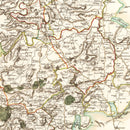 Vintage Map of Bedfordshire County England, 1801
