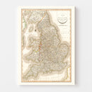 Vintage Map of England 1809