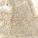 Vintage Map of England 1809