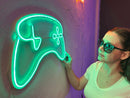 Game Console Neon Metal Sign