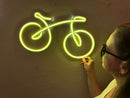 Bicycle Neon Metal Sign