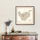 Vintage Map of Cheshire County England, 1808