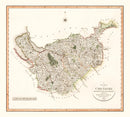 Vintage Map of Cheshire County England, 1808
