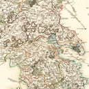 Vintage Map of Buckinghamshire County England, 1801