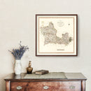 Vintage Map of Berkshire County England, 1801