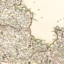 Vintage Map of Berkshire County England, 1801