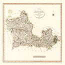 Vintage Map of Berkshire County England, 1801