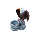 Standing Eagle Statue Garden Planter on Faux Stone Base by HouseOfZazla