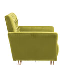 Accent Chair, leisure single sofa with Rose Golden feet