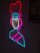 Queen Neon Metal Sign