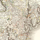 Vintage Map of Devonshire County England, 1807