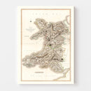 Vintage Map of Wales 1809