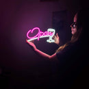 Open Door Neon Metal Sign