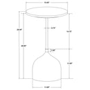 Emporia - Round Side Table - Peach by HouseOfZazla