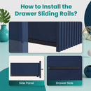 Modern 6 Drawer Fluted Dresser by HouseOfZazla