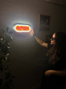 Open Door Neon Metal Sign