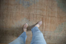 5x12.5 Vintage Distressed Oushak Rug Runner