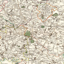 Vintage Map of Warwickshire County England, 1806