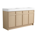 Freestanding Bathroom Vanity With Resin Sink & Soft Close Cabinet Doors by Unique Piece Furniture